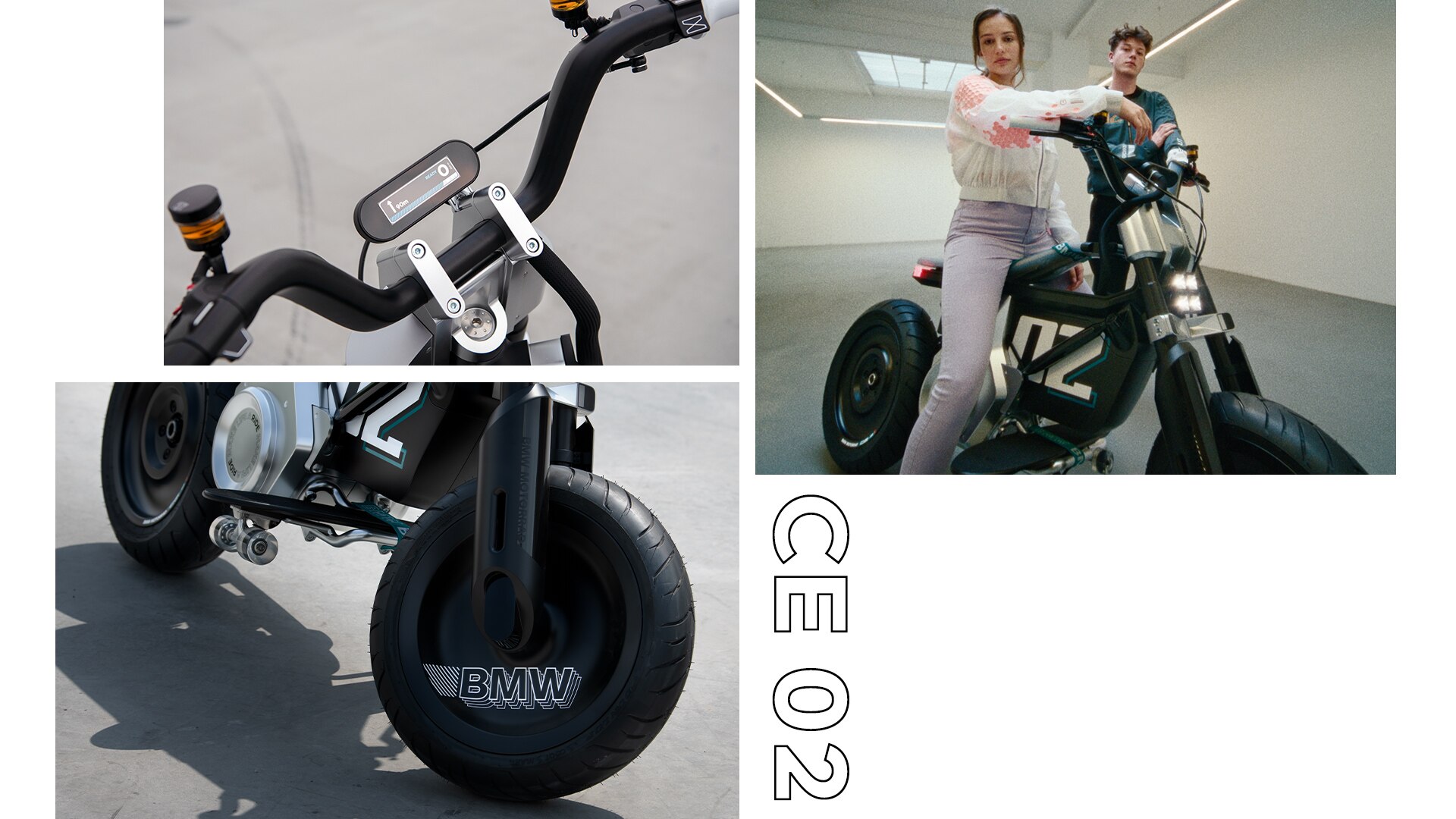 Design motocyklu BMW Motorrad Concept CE 02 je emocionální a zároveň minimalistický.