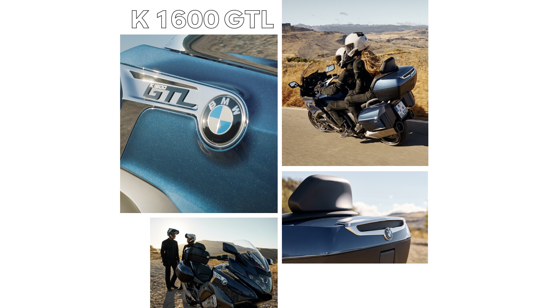 Dynamické snímky motocyklu K 1600 GT za jízdy