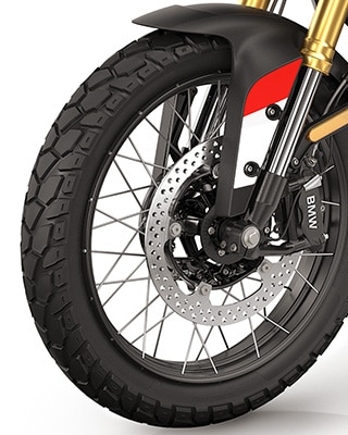 Kola s křížovými paprsky modelu BMW F 450 GS