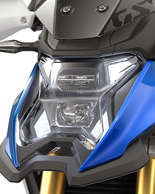 LED světlomet se světlem pro denní svícení modelu F 450 GS od BMW Motorrad