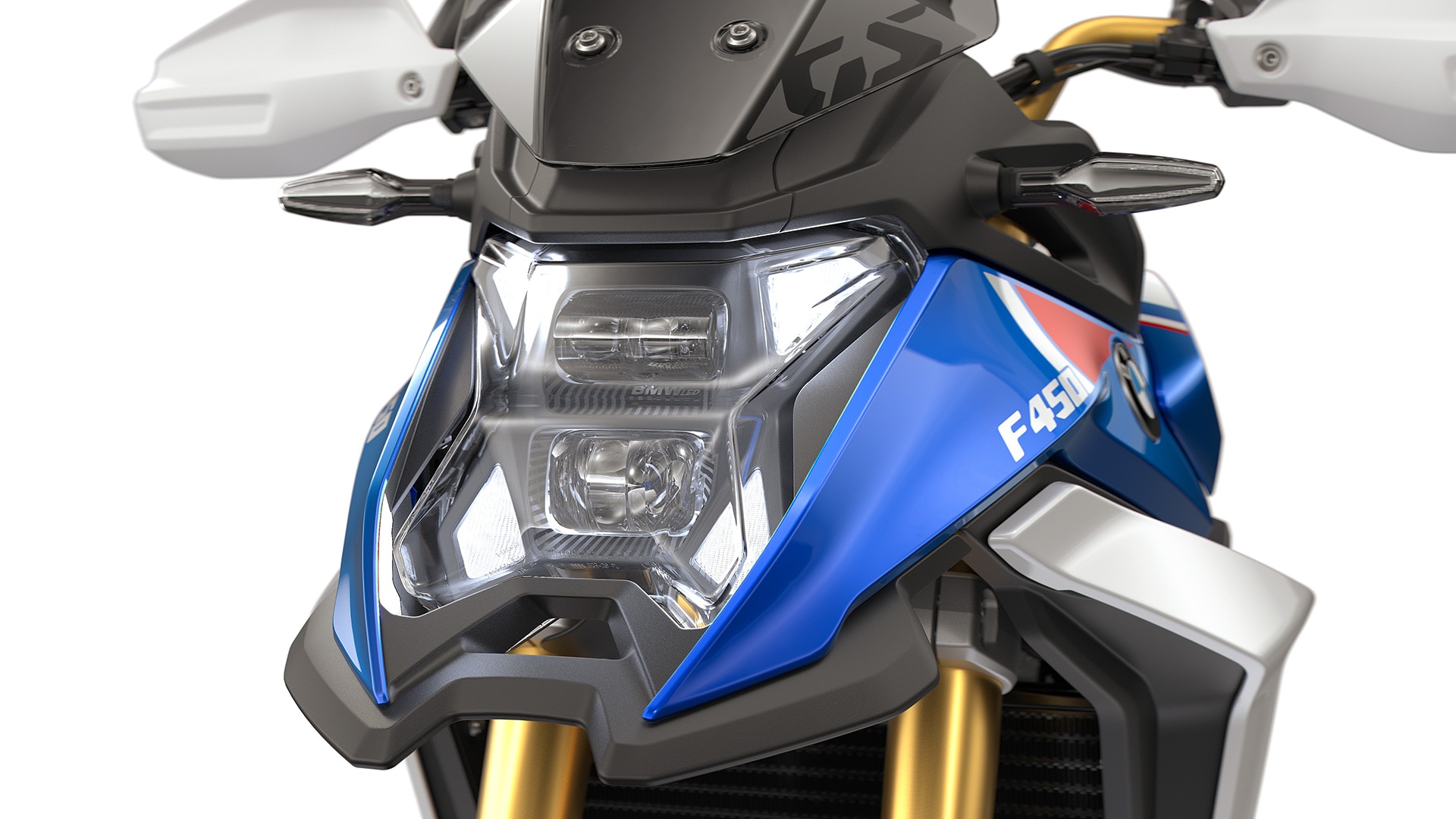 LED světlomet se světlem pro denní svícení modelu F 450 GS od BMW Motorrad