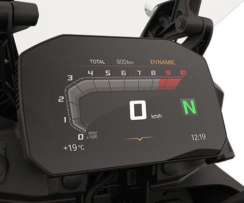 Displej TFT s konektivitou modelu BMW F 800 GS