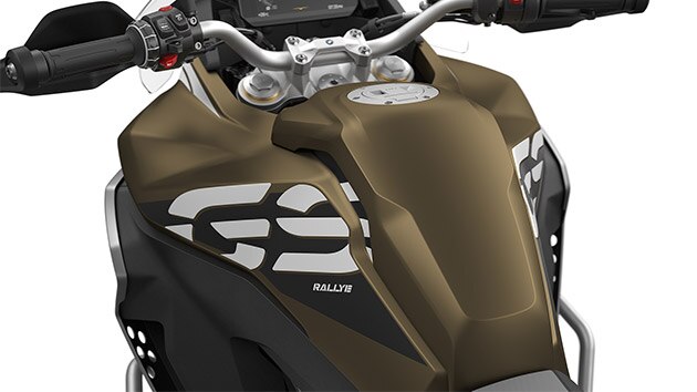 Pohled na nádrž modelu F 850 GS Adventure.