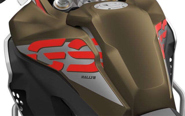 Pohled na nádrž modelu F 850 GS Adventure.