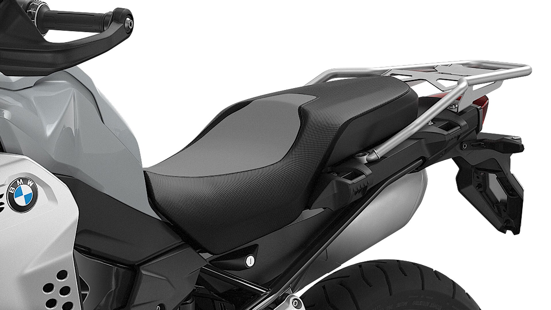 Pohled na komfortní sedlo modelu F 850 GS Adventure.