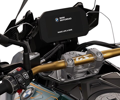 Zlatá řídítka modelu BMW R 1300 GS Option 719 Tramuntana