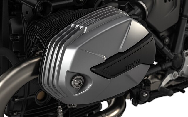 Pohled na dvouválcový boxerový motor modelu R nineT.