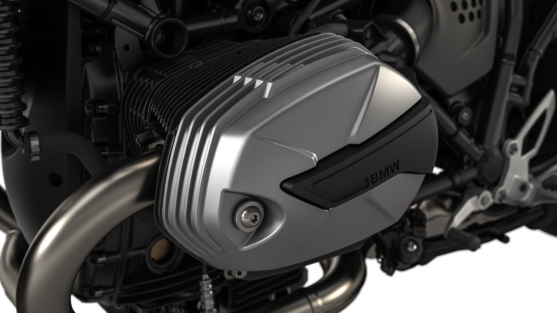 Pohled na dvouválcový boxerový motor modelu R nineT.