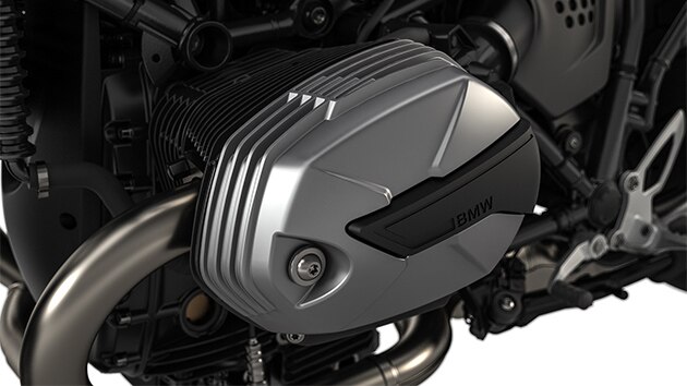 Pohled na dvouválcový boxerový motor modelu R nineT.