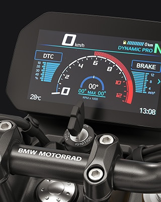 Jízdní režimy Pro a 6,5palcový displej TFT motocyklu F 450 R od BMW Motorrad