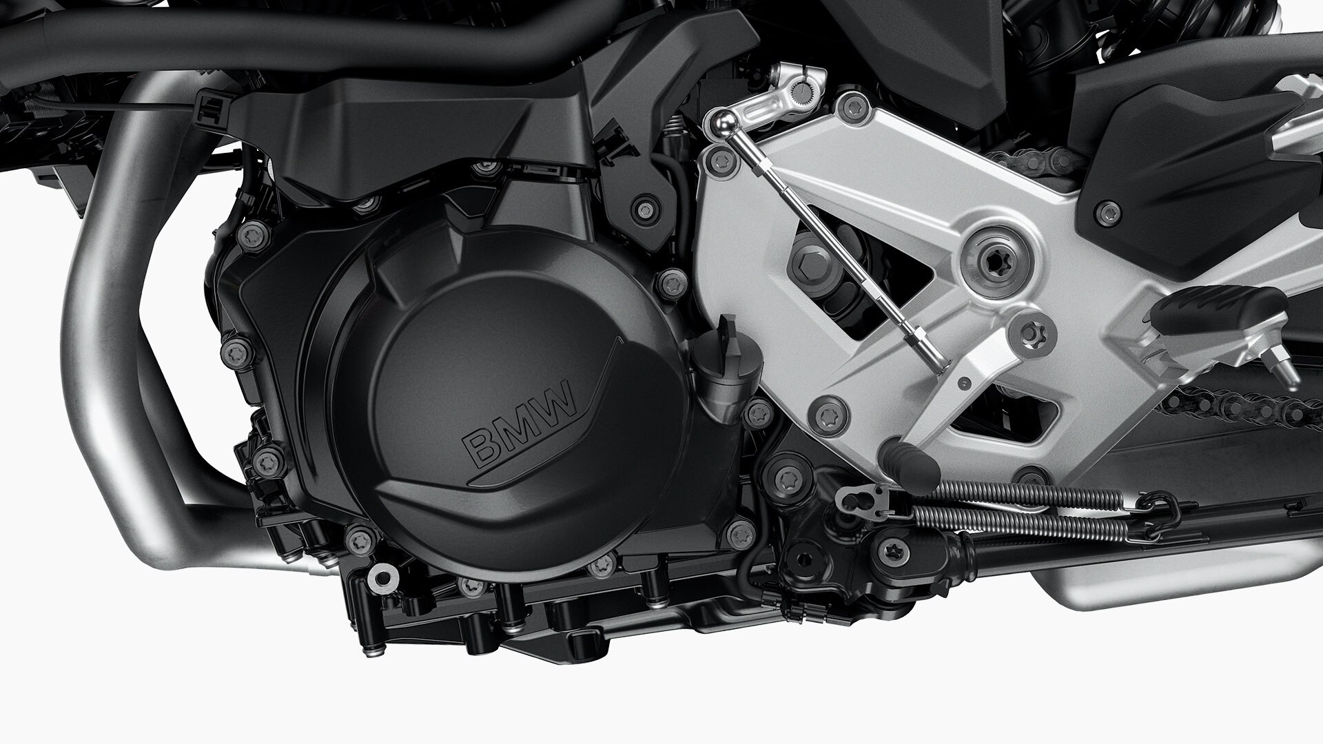Vidíme motor modelu F 900 R. Je to srdce modelu F 900 R a zaručuje ti potěšení z jízdy.