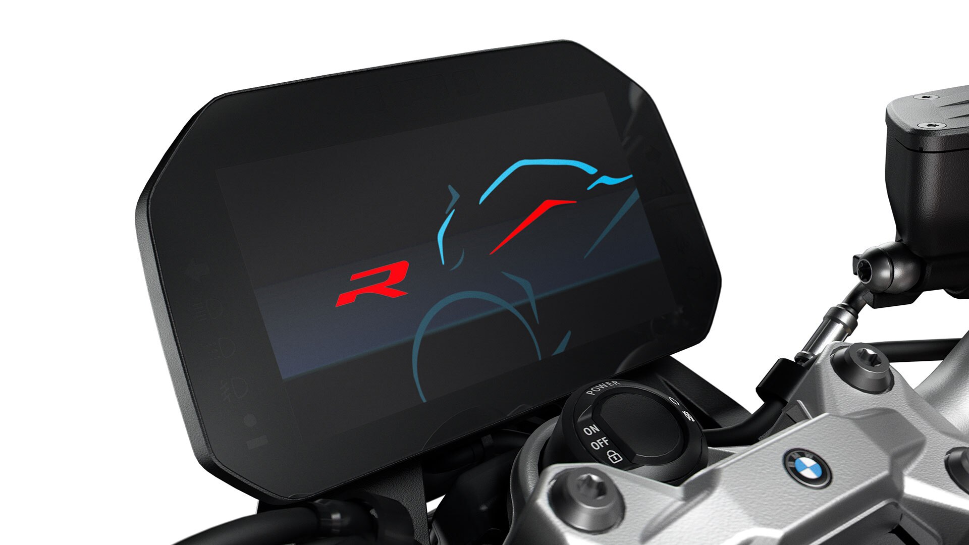 Vidíme velký 6,5“ TFT displej modelu F 900 R.