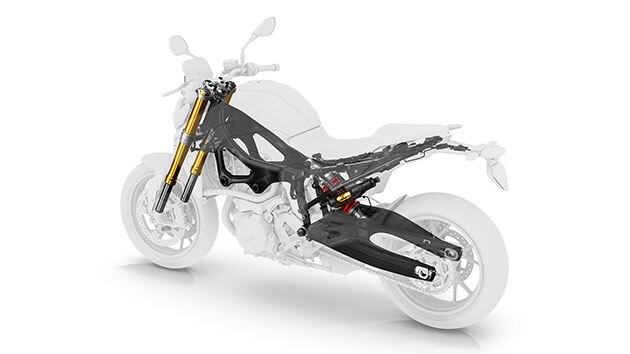 Vidíme podvozek modelu F 900 R.