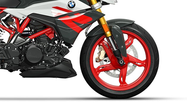 Pohled na hliníkové lité kolo modelu G 310 R.