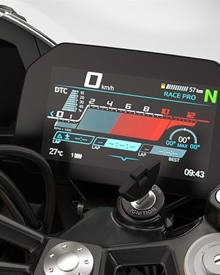 Jízdní režimy Pro a 6,5palcový displej TFT motocyklu F 450 RR od BMW Motorrad