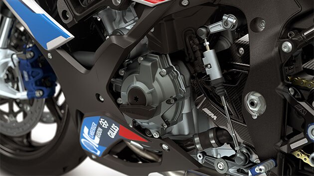 Pohled na motor motocyklu M RR.