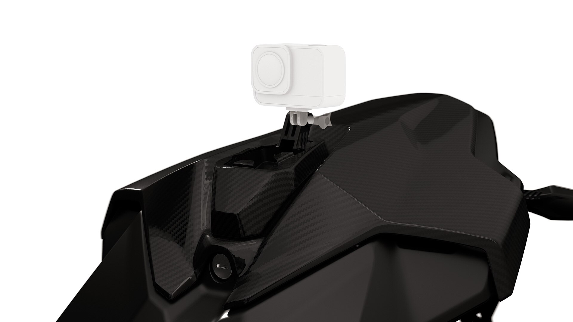 Kryt sedla spolujezdce M Carbon s adaptérem pro kameru