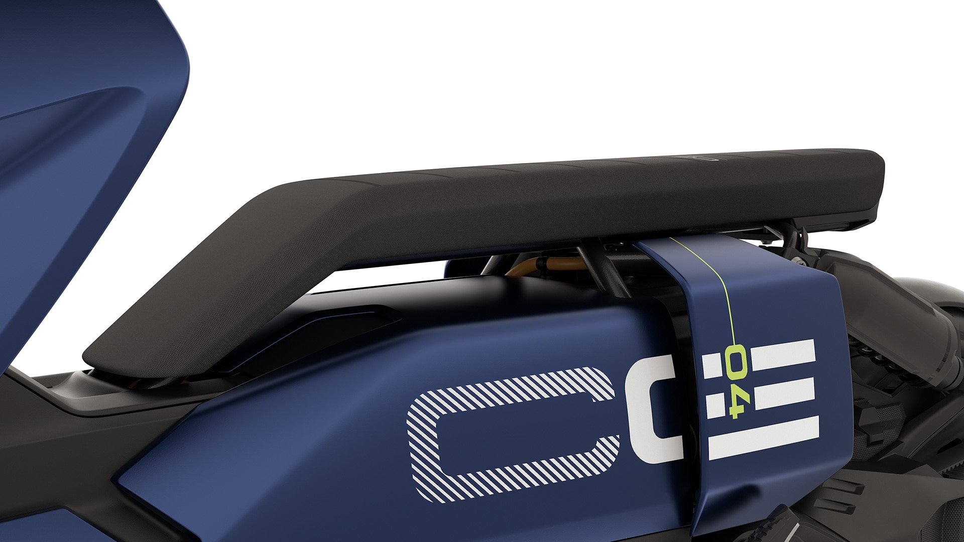 Komfortní sedačka s vyhříváním sedadel modelu CE 04 od BMW Motorrad