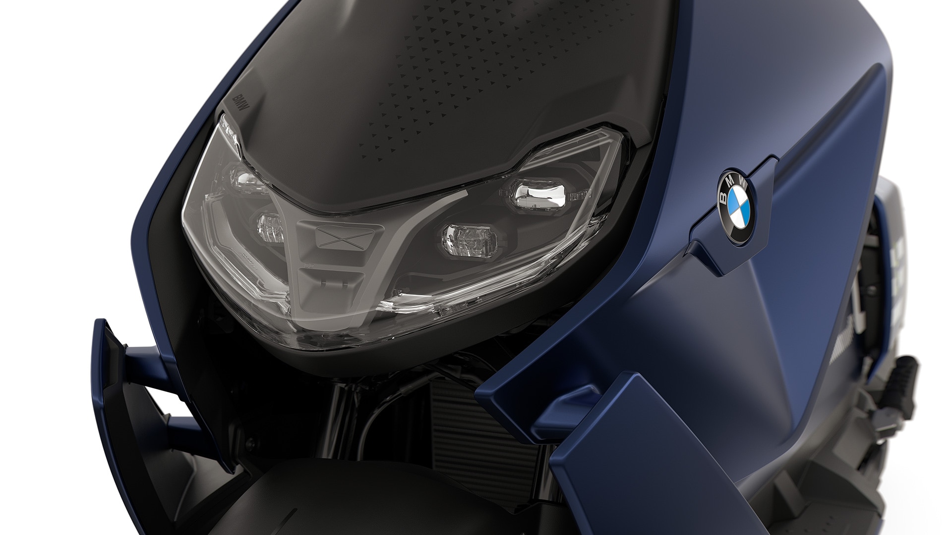Světelný design modelu CE 04 od BMW Motorrad